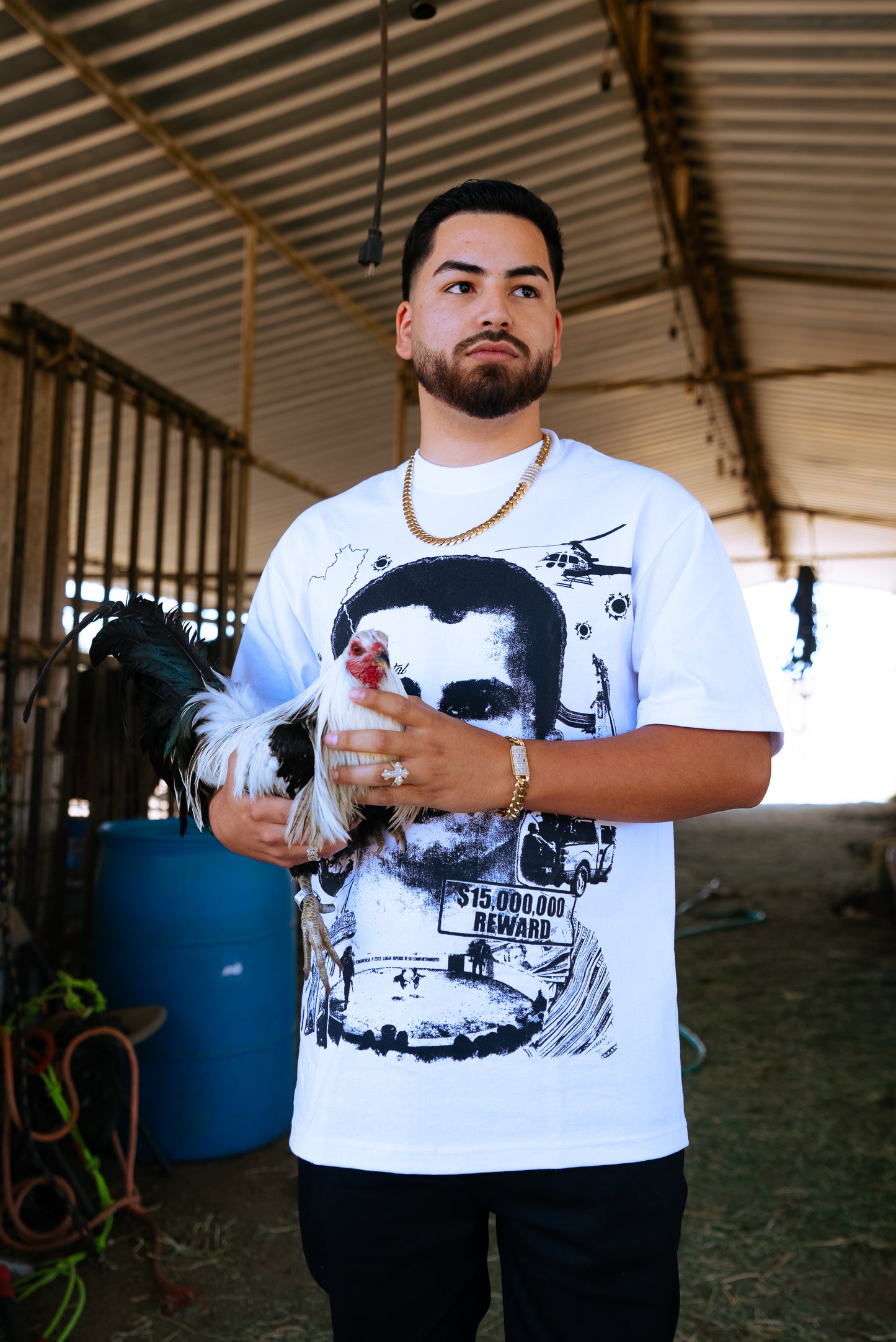 White “MenchoByBilletal” Tee